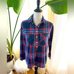 Plaid tunic shirt